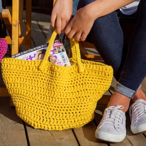 HOOOKED B.V. Yarn KIT Avila Bag, Lemon Yellow, One Size