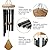 Howarmer Wind Chimes Outdoor Deep Tone, 30 Inches Wind Chimes Outdoor, Memorial Wind Chimes with Hook as Gifts for Mother's Day/Housewarming/Christmas, Patio, Garden, Yard, Home Decor. Black