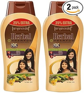 Aryanveda Herbal Hair Shampoo With Neem & Tulsi Extracts For Men & Women, 250G Per Bottle (Pack Of 2)