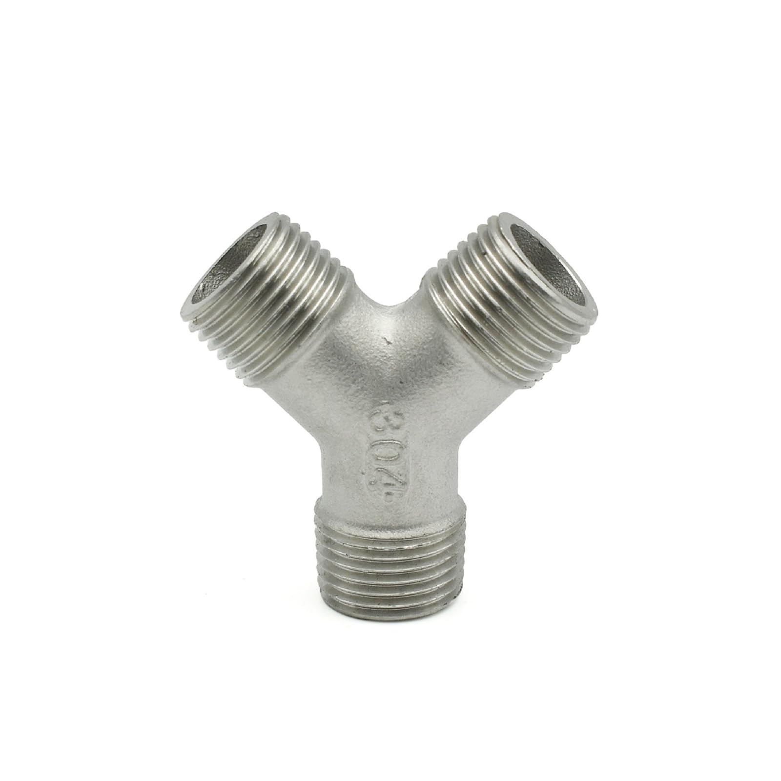 1/4 "3/8" 1/2 "3/4" 1 "1-1/4" 2 "BSP 304 kolano ze stali nierdzewnej 3way 4way gwintowany adapter doczołowy łączniki rurowe(Y Male Tee,1-1/4")