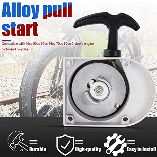 Image of Yingshop Alloy Pull Start Starter Starters Assembly 49cc 50cc 60cc 66cc 70cc 80cc 2-stroke 2 Cycle Engine Motorized Bicycle Bike