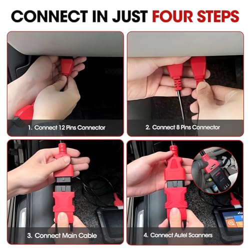 Conector de cable de diagnóstico OBD2 12+8 Zipelo para programación de puerta de enlace 5