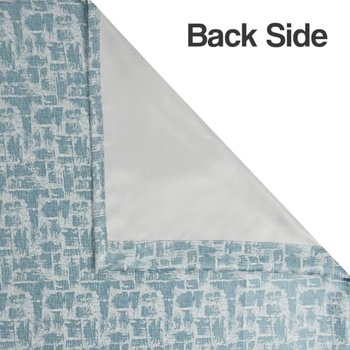 Image of FRESH FROM LOOM 8 ft Door Curtains for Slider Track | Non-Ring Curtains | S-Wave Pleat | Non-Ring Curtains | S-Wave Pleat | Parda | Light Block Blackout Parde | (Sky Blue | 8 Feet Long, 1pc)