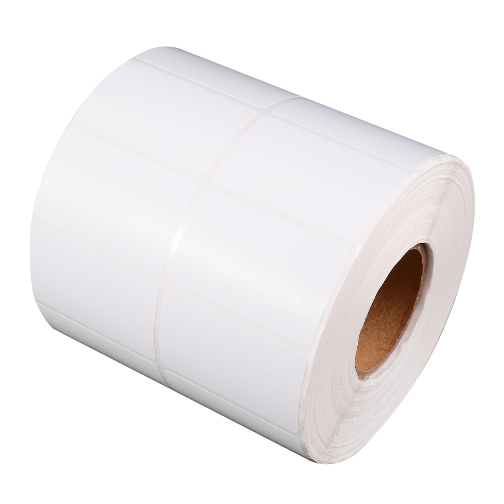 Rouleau D’étiquettes 3000 Feuilles Papier Couché Adhésif Blanc