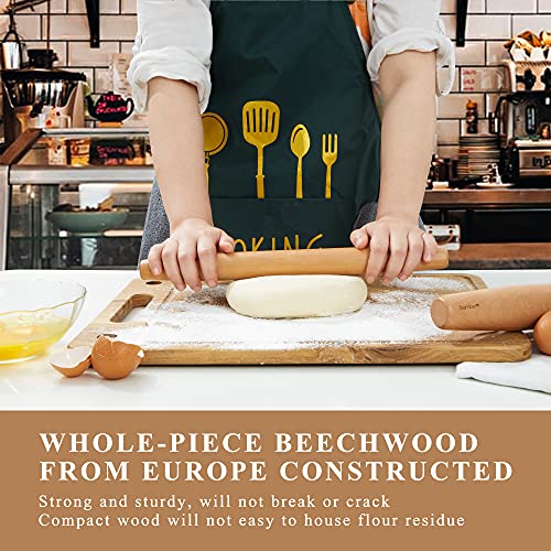 Bamber Wood French Rolling Pin For Baking Wooden Pastry Pizza Dough Roller, 17-1/3 Inch By 1-4/5 Inch #TOP5