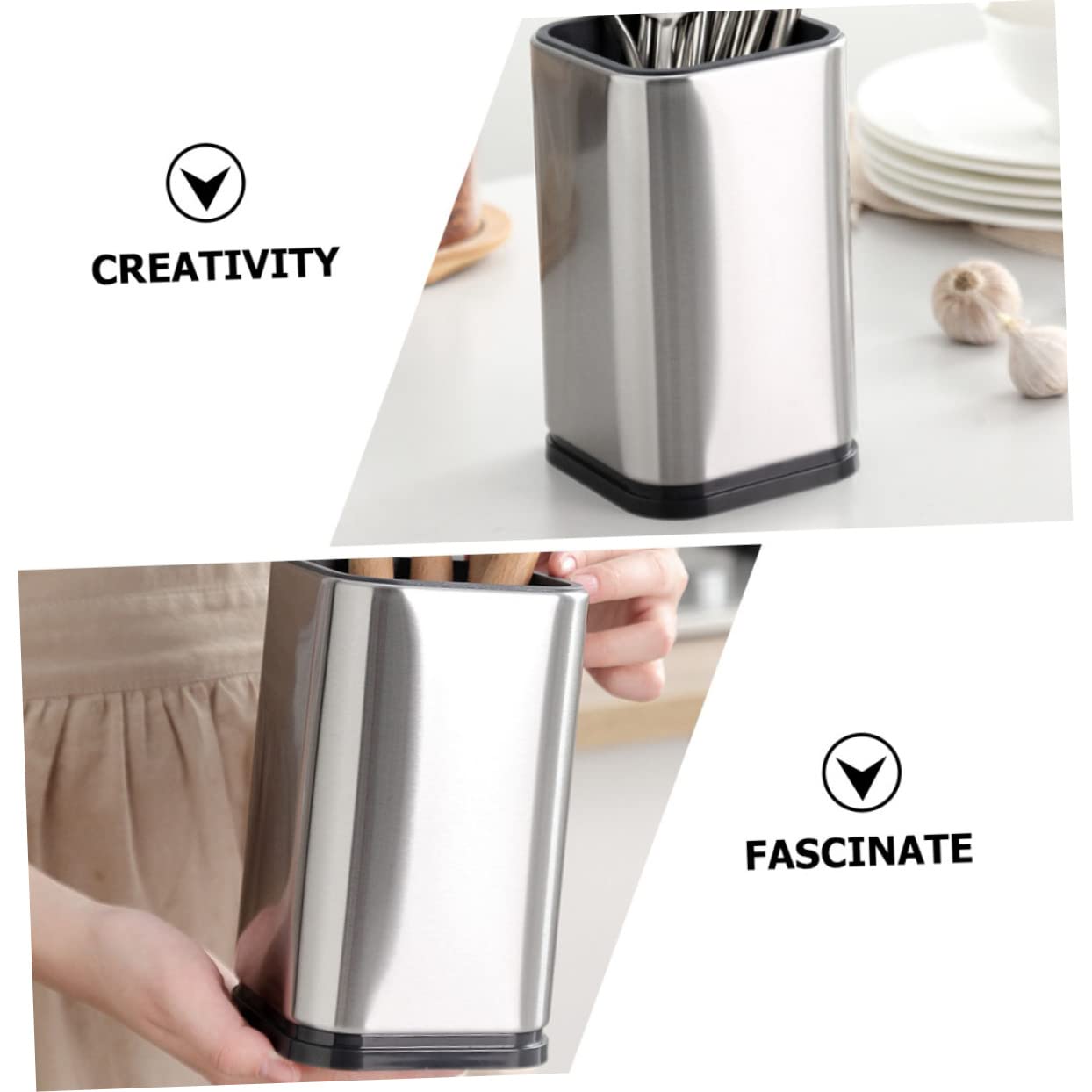 HOLIDYOYO Household Utensil Holder Multi Function Chopstick and Spoon Holder Storage Rack for Kitchen Counter Space Saving Design Elegant Decor