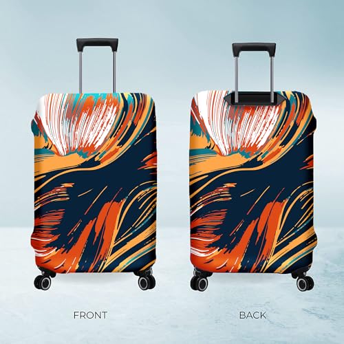 Image of Nasher Miles Polyester Protective Luggage Cover Set of 2 (Small-Medium) - Ripple