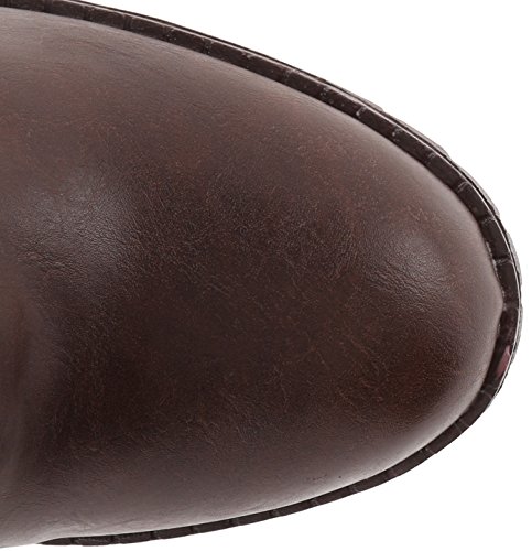 Image of Soda Women's Malia Faux Lace Up Chunky Lug Sole Combat Boot
