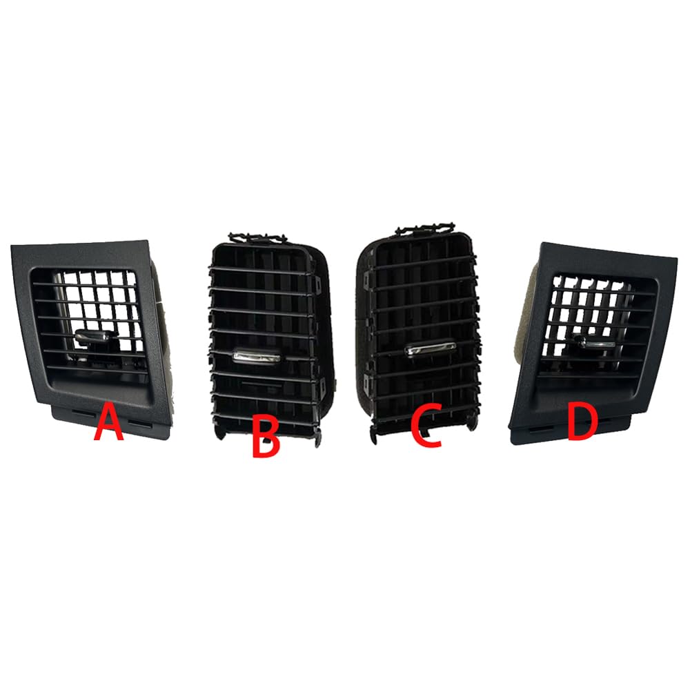 Zhuyrt Abcd 4Pcs Car Air Conditioner Outlet Vent/Fit For Mits-Ubishi Lancer Ex 2010 2011 2012 2013 2014 2015 Dashboard Conditioning Vents(Abcd 4Pcs)
