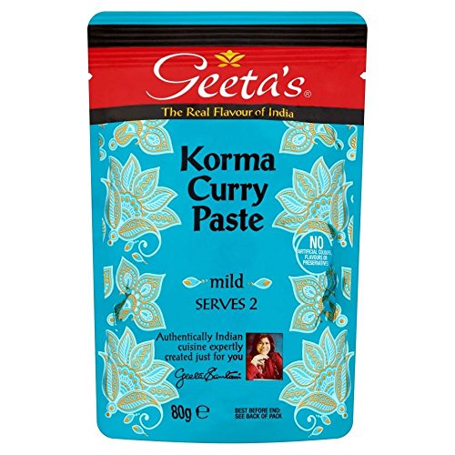 Geeta ist Curry Paste - Korma (80 g) - Packung mit 6 Cover