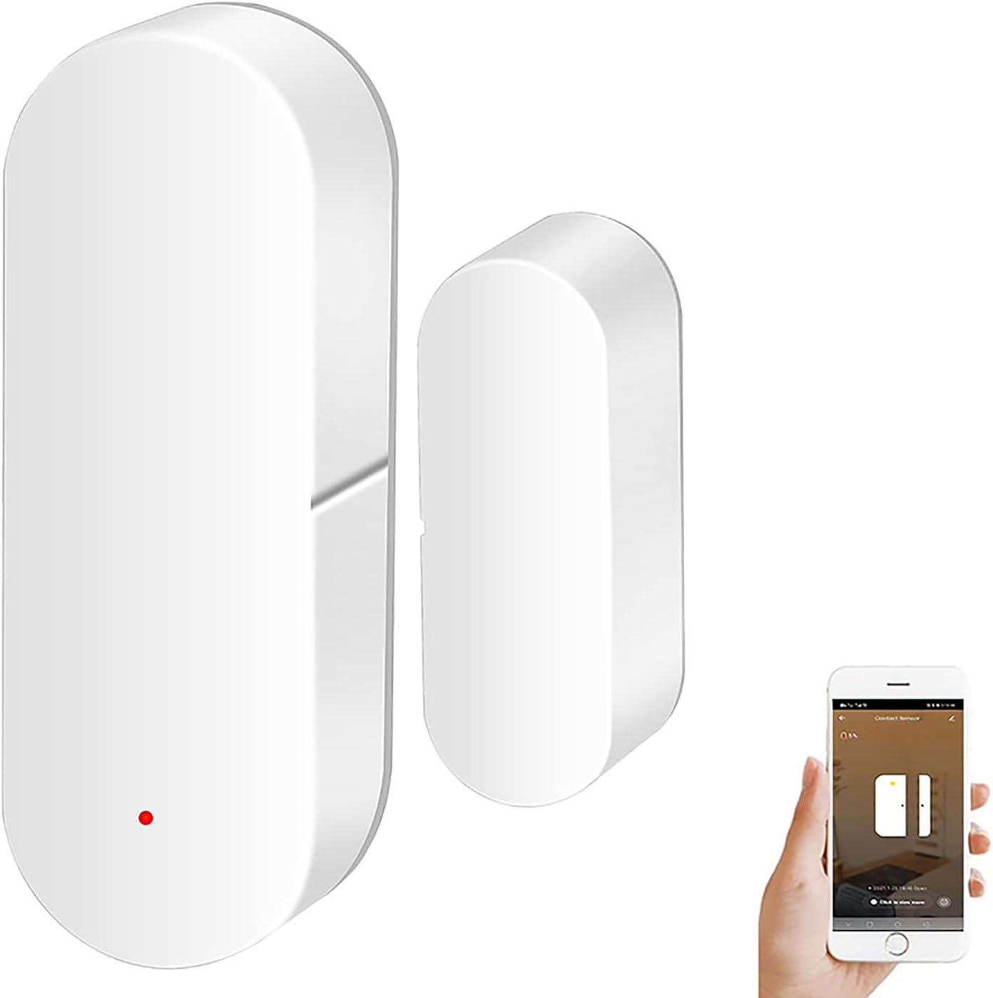 1-Pack Smart Door and Window Sensor, 2.4G WiFi Door Sensor, Tuya/Smart ...