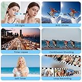 Digital Camera 4K, 72MP Autofocus Vlogging Camera for YouTube with 18X Digital Zoom, 2.8" 270°Flip Screen Compact Travel Cameras with 64GB Card & Battery for Teens Beginners Photography - Image 6