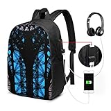 ◆ Puerto USB y orificio para auriculares: conecte su propio banco de energía al cable interno dentro de la mochila, luego conecte el cable de carga del teléfono al puerto USB externo para cargar su teléfono. (Tenga en cuenta que necesitará tener su propio banco de energía). También puede escuchar su música favorita utilizando el orificio para auriculares manos libres.