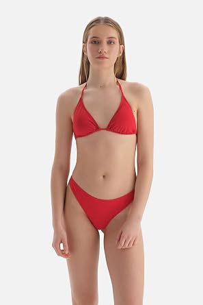 Dagi Kadın Düşük Bel String Bikini Altı Kırmızı 36