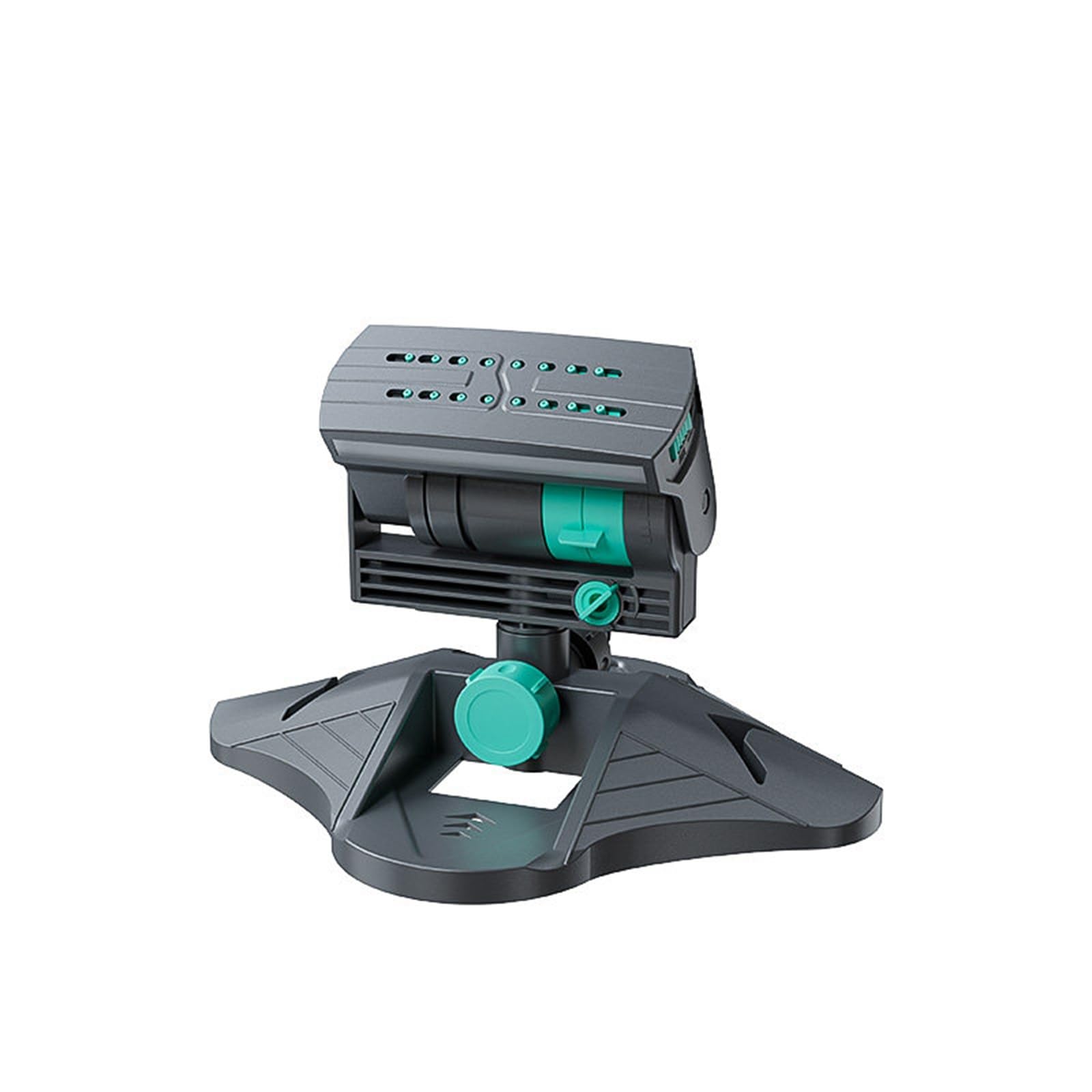 Irrigatore da giardino regolabile, sistema di irrigazione rotante a 360 gradi, base resistente per irrigazione del tubo esterno del cortile (6 punti, 50 m)