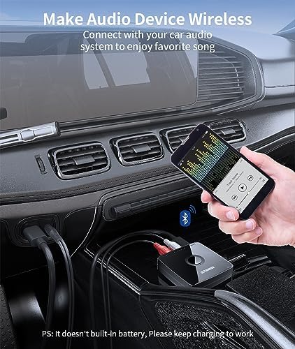 Adaptateur Bluetooth 5.3 Pour Chaîne Hi-Fi - Récepteur RCA/3.5mm, Faible Latence, Mémoire De Connexion - Transforme Ton Vieil Ampli En Bluetooth !