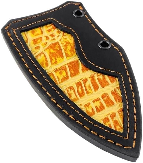 1PC Knife Sheath, Handmade Top-layer Leather Protective Cover with Rivets Fits for Outdoor, Farm