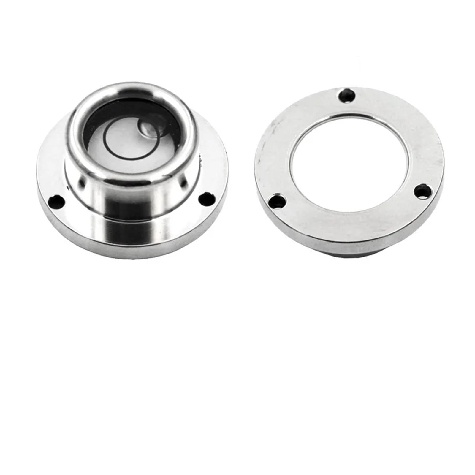 Small Stainless Steel Flange Bubble Level Bead Blister D 25.5mm 28mm 35mm Mechanical Equipment Leveling Components 1PCS(JY-25517511S)