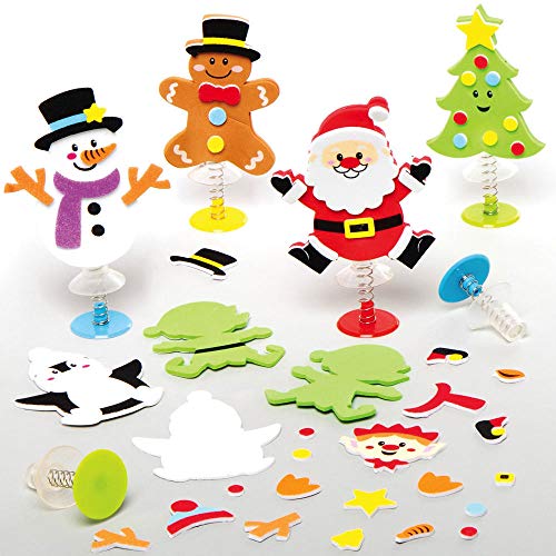 Baker Ross AX488 Kit Juguetes Saltadores De Navidad - Paquete De 8, Manualidades Festivas Para Niños, Paquetes De Actividades Y Decoraciones Navideñas Para Niños Baker Ross AX488 Kit Juguetes Saltadores De Navidad - Paquete De 8, Manualidades Festivas Para Niños, Paquetes De Actividades Y Decoraciones Navideñas Para Niños