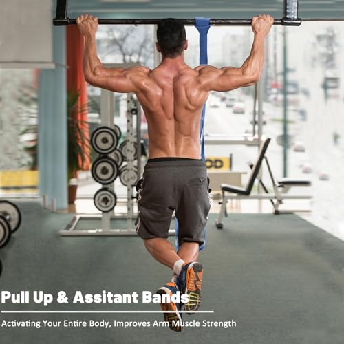 Image of Resistance Bands, Pull Up Assist Bands - Workout Bands, Eexercise Bands, Long Resistance Bands Set for Working Out, Fitness, Training, Physical Therapy for Men Women