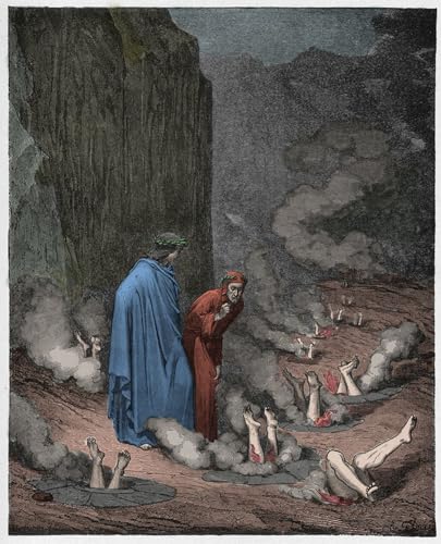 Pintura decorativa de Dante sobre lienzo: decora paredes vacías con arte de 60x90cm