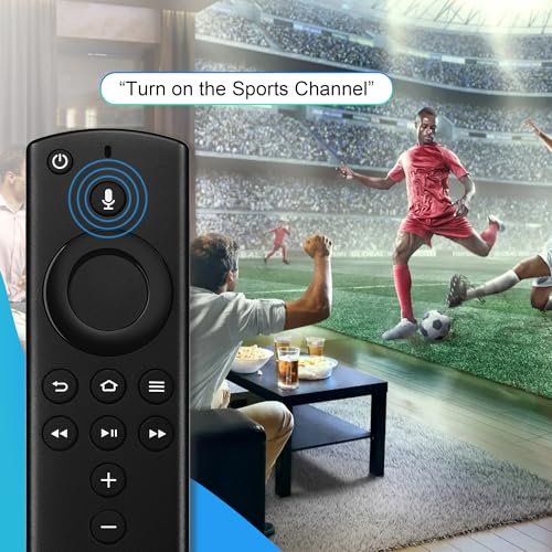 Image of TV Remote Control Compatible with Smart Fire Smart TV Stick Lite - Replacement Firestick for Stick 4K /Stick(2nd Gen) /Cube with Voice Control, Not for Hisense /TCL Smart TV