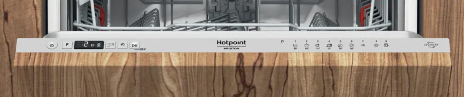 Hotpoint H2IHD524A Lave-vaisselle Tout Intégrable 60 cm 14 Couverts Moteur Inverter Silencieux 44 dB