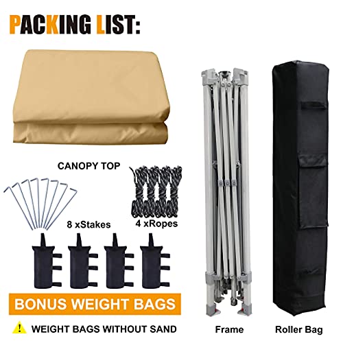 Cooshade 13X13Ft Pop Up Canopy Tent Instant Folding Shelter 169 Square Feet Large Outdoor Sun Protection Shade thumb #4