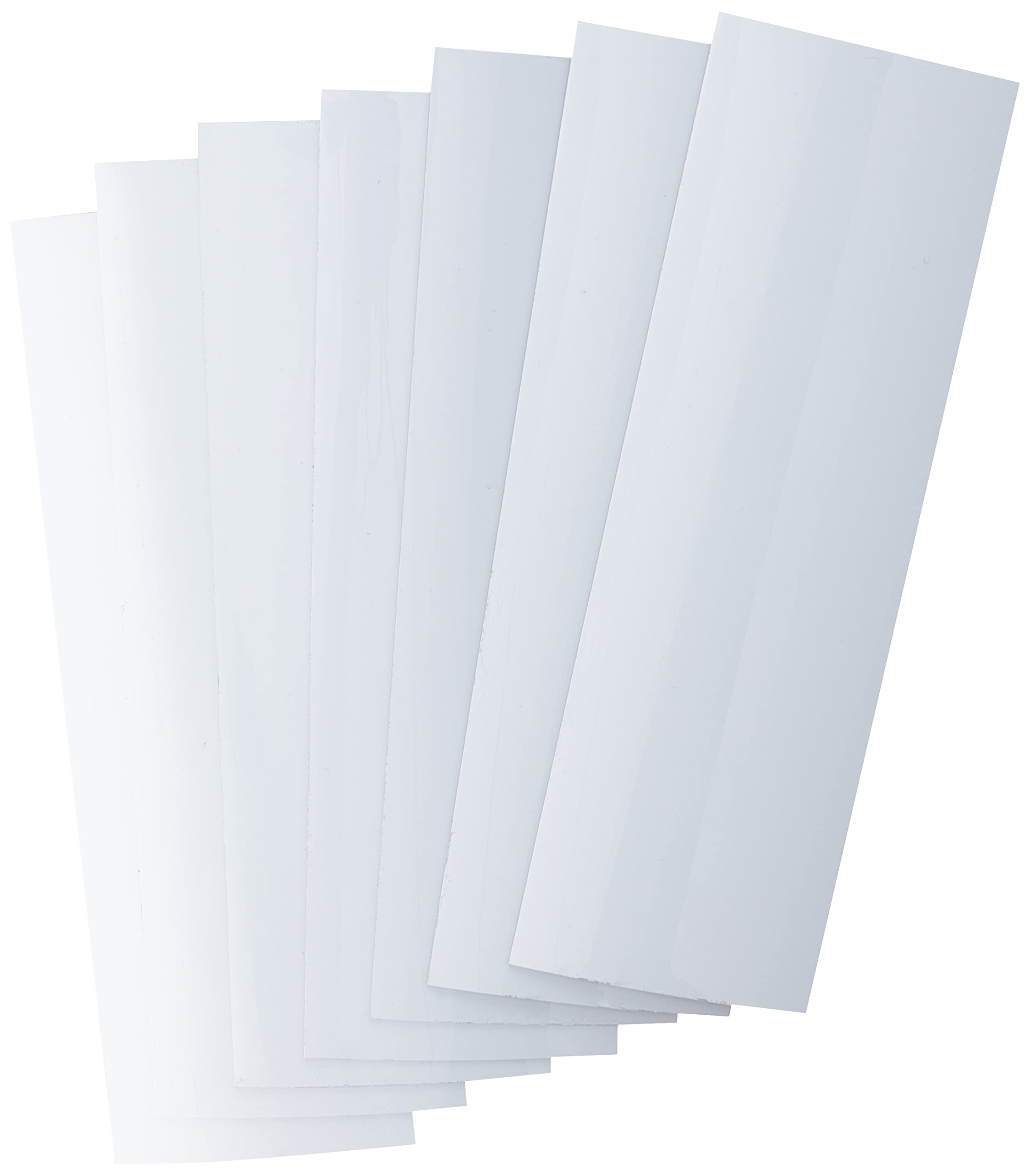 first12040magnets FML12040GW-100 - Etichette magnetiche flessibili con superficie lucida bianca da pulire con un panno, 120 x 40 x 0,76 mm, 100 pz