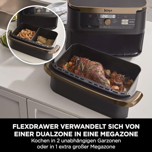 Ninja Foodi FlexDrawer Heißluftfritteuse 10.4L