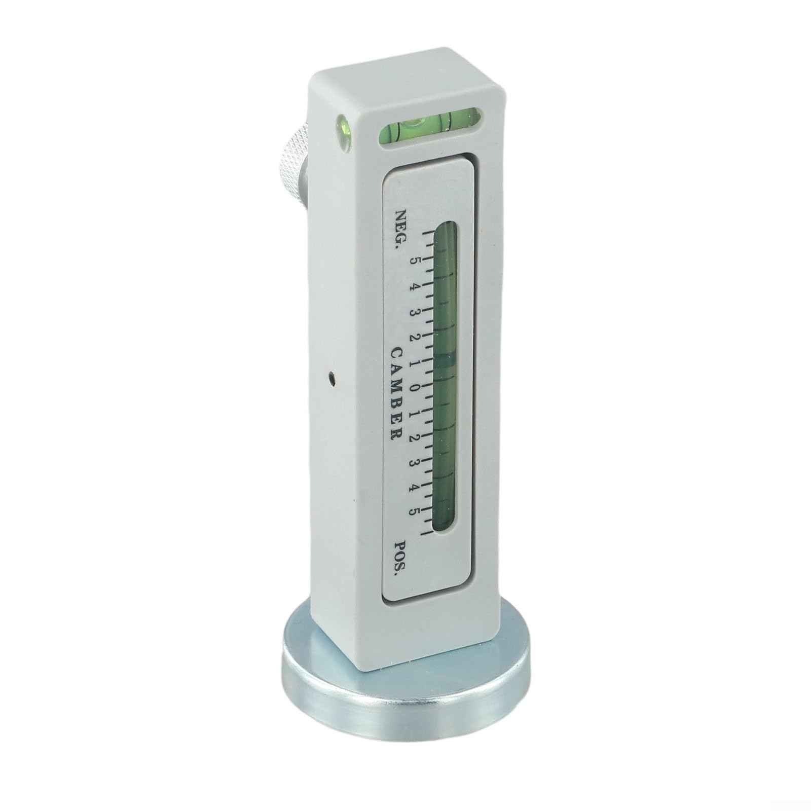 Livello di posizionamento a quattro ruote in lega di alluminio con regolazione della campanatura per auto da -5 a 5 gradi, strumento di misurazione magnetico per ruote accurate e Ca