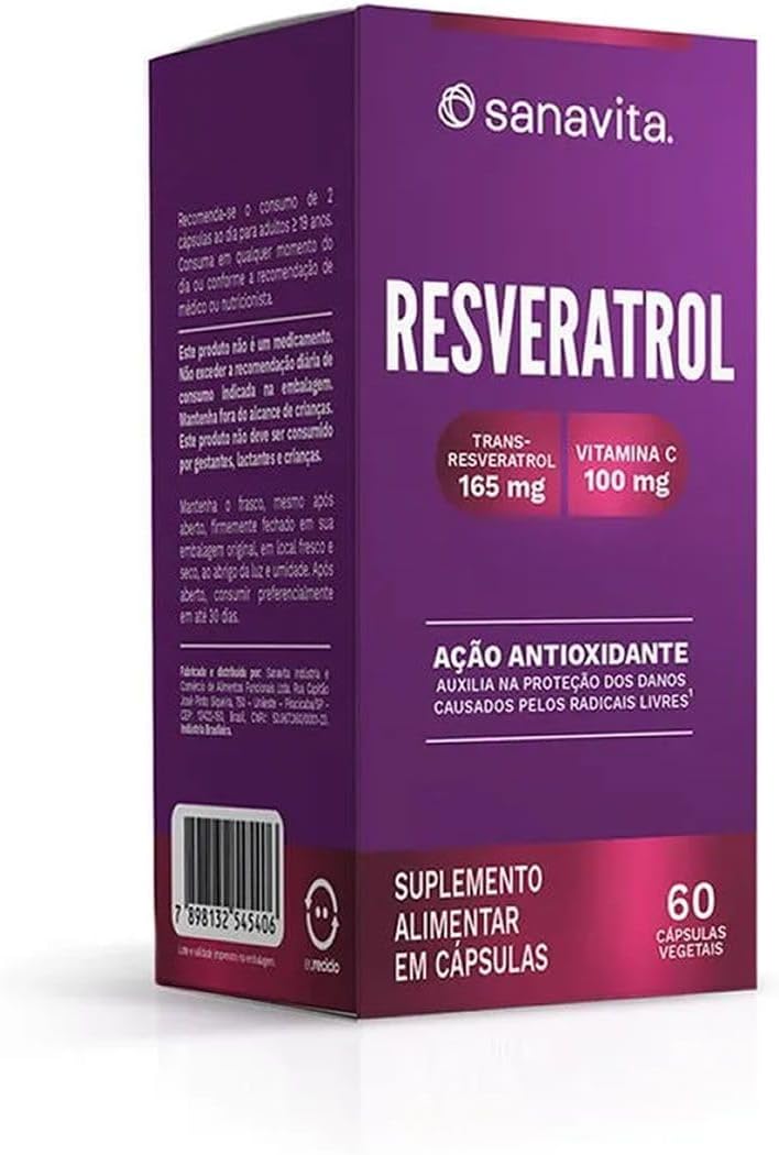 Sanavita Resveratrol com Vitamina C Sanavita Resveratrol com Vitamina C