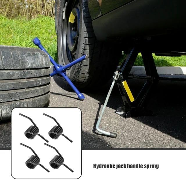 Image of 1 Pair 3Ton Horizontal Return Reinforcement Steel Spring Torque Handle Reset Floor Hydraulic Jack Accessories
