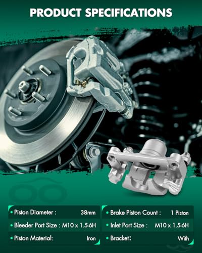 Image of SCITOO 18B4644A Rear Right Disc Brake Caliper w /Bracket Fit For Buick For Rendezvous 2002-2007,For Pontiac For Aztek 2001-2005,For Pontiac For Montana 2002-2005, Single Piston