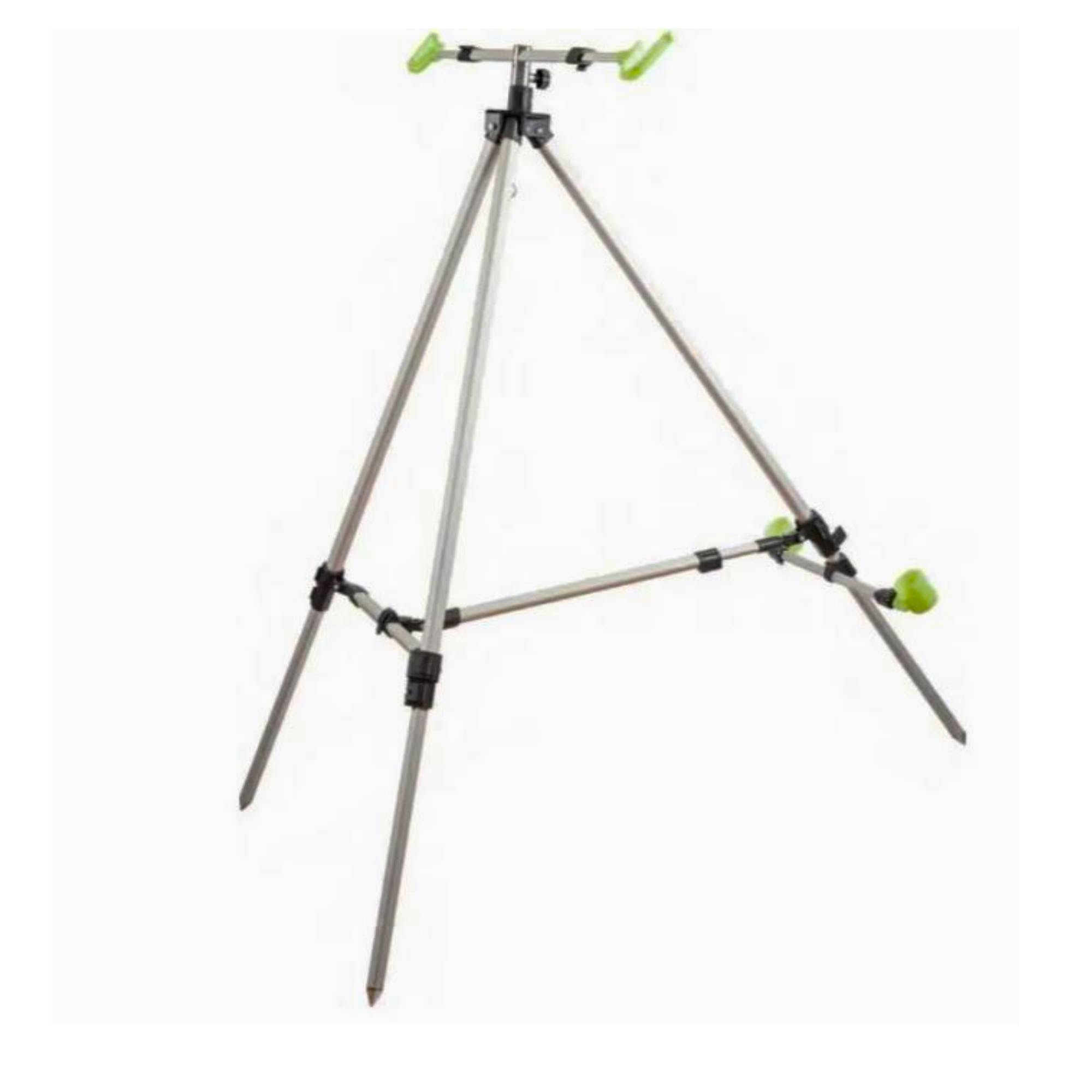 Tripode Pesca Surfcasting Cavalletto Poggia Canne Mare Spiaggia Molo in Alluminio