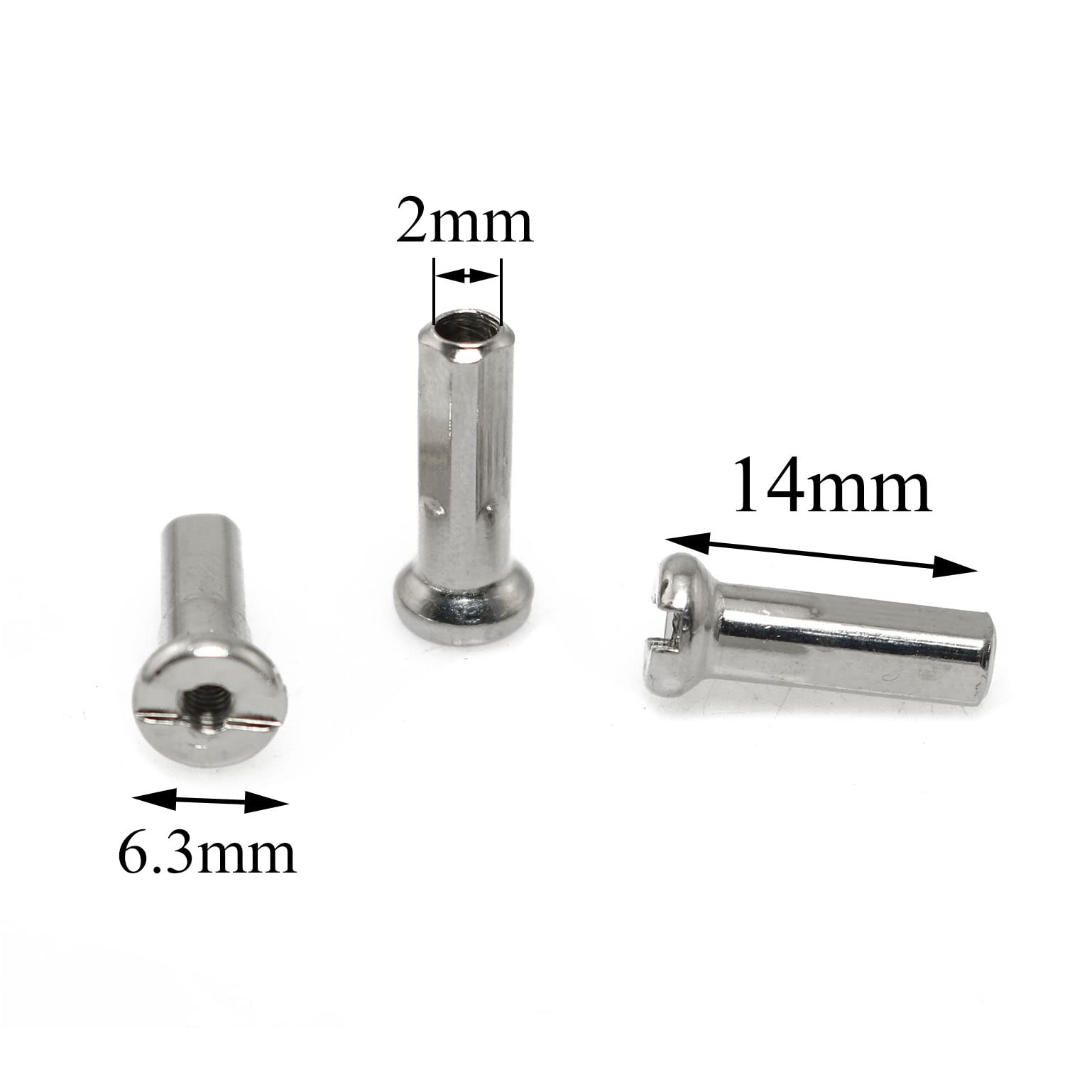 Bicycle Spokes With Nipples Zinc 14g 110mm To 200mm Warranty: Yes At