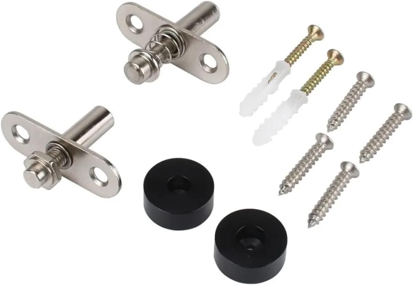 360 Degree Rotating Pivot Door Hinges Rotation Mounting Hardware Anti-Rust Adjustable Pivot Doors Hinges Silent 360°Universal Joints(Style)