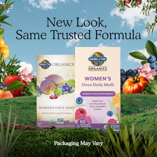 Garden of Life Organics Women's Once Daily Multivitamin, 60 Tablets - image 2