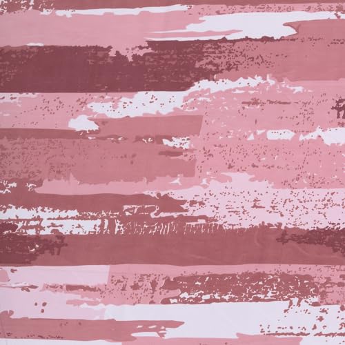 Image of Cloth Fusion Cotton Feel Pillow Covers Set of 2 with Envelope Closure (17X27 Inches, Rosewater Stripes)