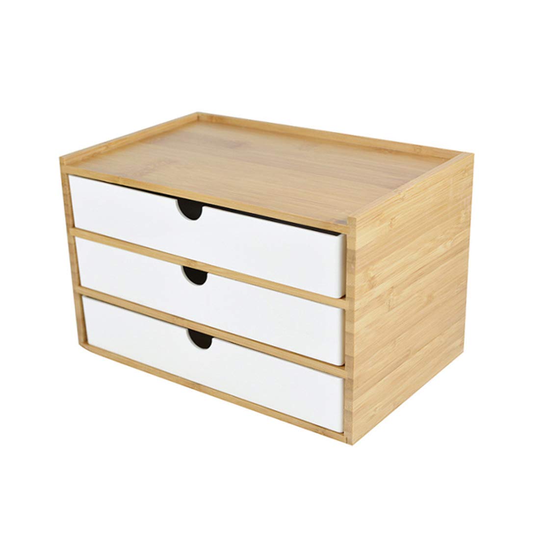 Cajón de madera para escritorio, torre de almacenamiento para entrada, dormitorio, cómoda grande, unidad de sala de estar, 25 x 16 x 15,5 cm