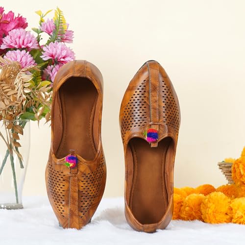 Image of DFR Mens Juttis Ethnic Mojaris | Casual Loafers Juti Shoe for Men