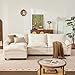 SUAWY 114 Inch Modular Couch Sectionals with Ottoman, Big Comfy Cloud Couches, L Shaped 4 Seat Modular Sectional Sofa, Modern Cloud Sectional Couches for Living Room, Deep Seat Sofa, Beige