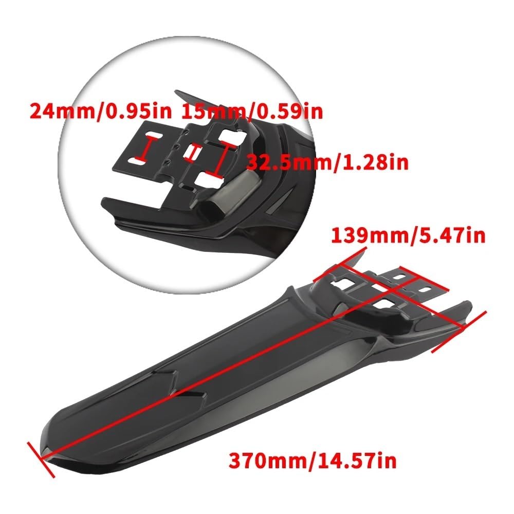 Parafango Extender Estensione Parafango bici elettrica moto parafango posteriore plastica estesa Light Bee X parti Ebike Dirt Bike