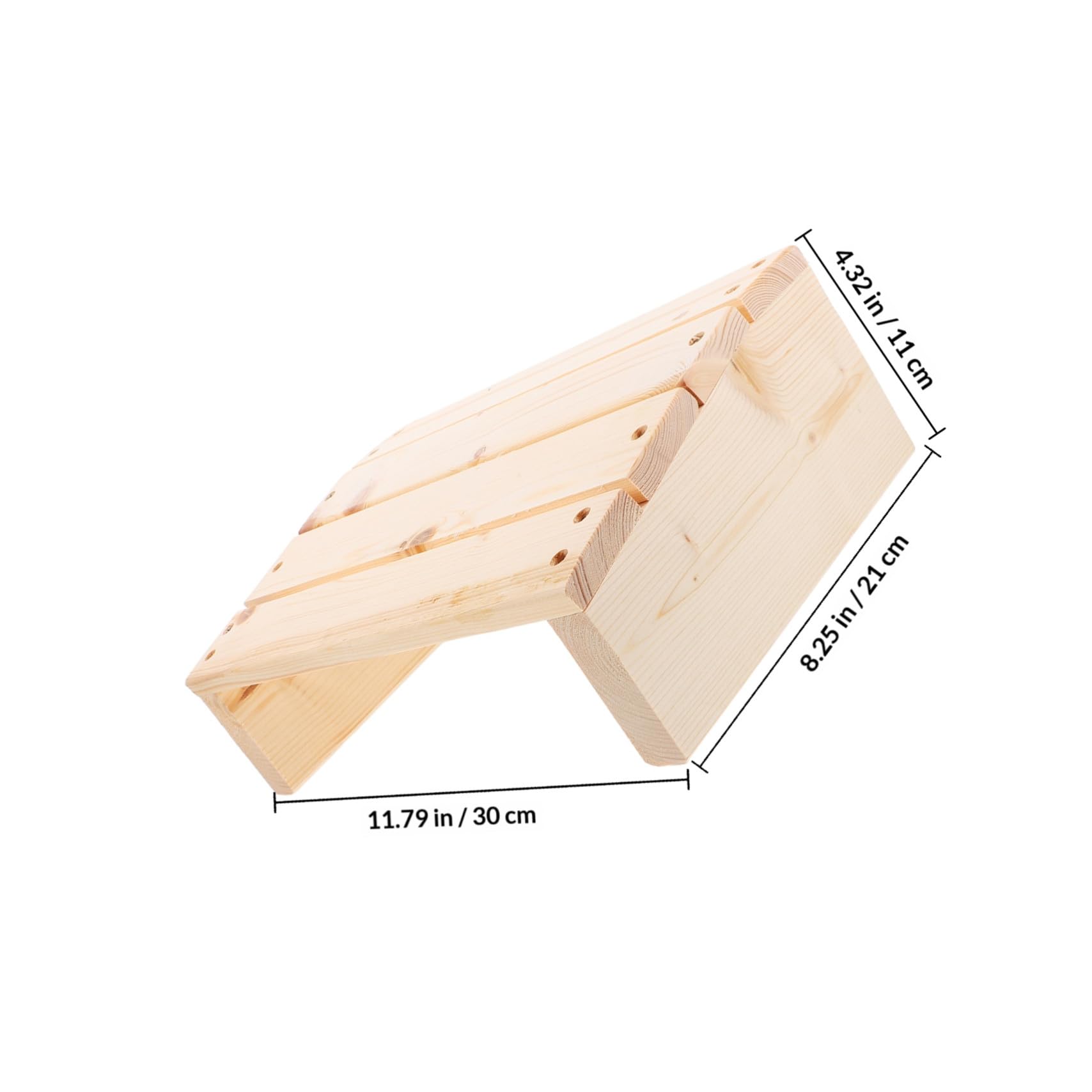Healeved Poggiapiedi Ergonomico Inclinato per Scrivania in Legno Massello Supporto Confortevole e Sollievo dal Dolore per Ufficio e Casa