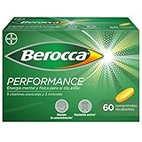 Berocca Performance Complejo de Vitaminas y Minerales Sin Cafeína, Contribuye al Rendimiento Mental y Físico, 60 Comprimidos