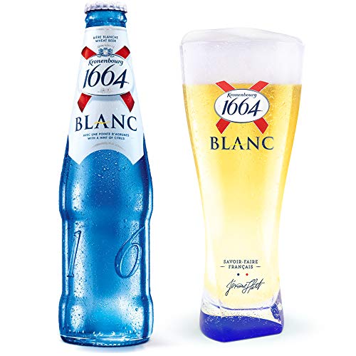 [Amazon限定ブランド] クローネンブルグ1664ブラン オリジナルグラス付き [ 330ml×12本 ]