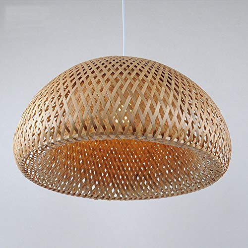 Preisvergleich Produktbild JJZXD Bamboo Chandelier Retro-Leuchten Wicker Leuchten Chandelier Dinging Room Deckenleuchte Farmhouse Pendelleuchte, Wicker Rattan Shades Weave Lamp