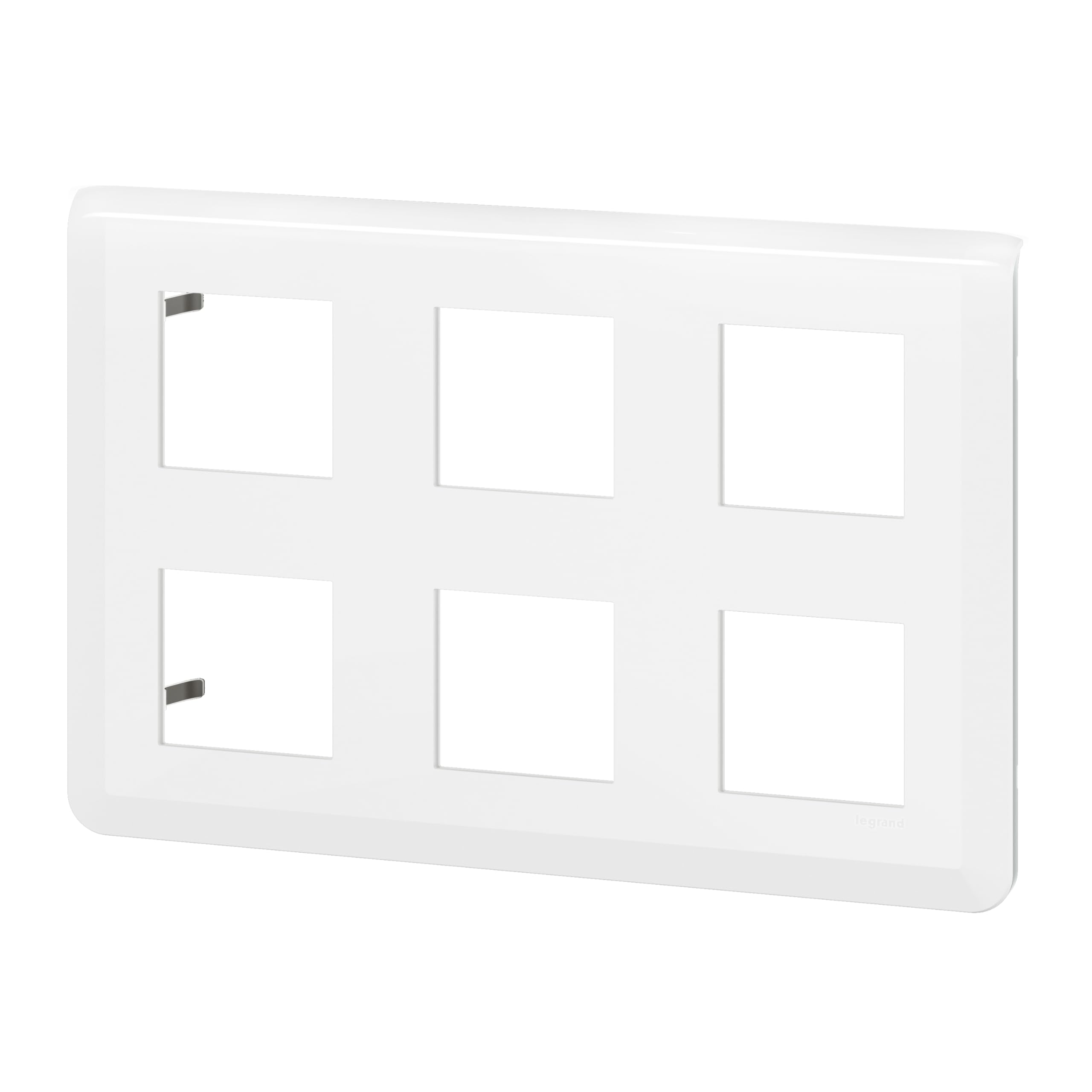 Legrand Mosaic Plaque de Finition 2x3x2 Module Blanc