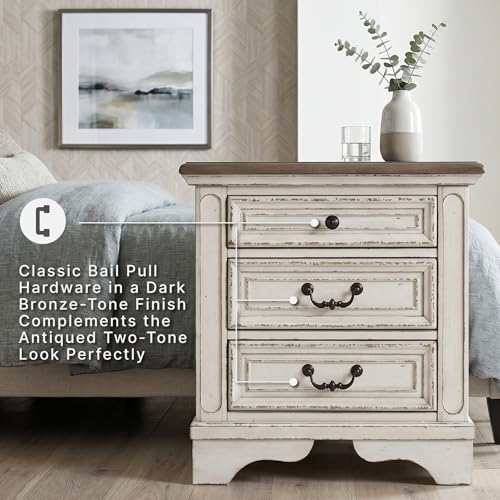 Image of Signature Design by Ashley 3 Drawer Nightstand with Charging Station