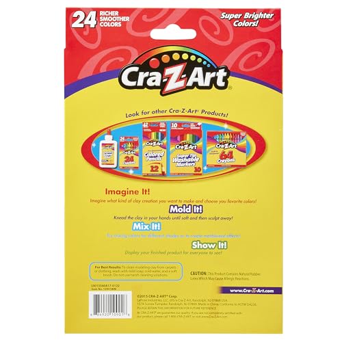 cra-z-art modeling clay 175 oz 24 count 10901